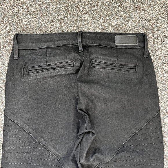 JUST IN: Guess women's jeans, Black, Size 25, Unique stretch, angle design - Picture 5 of 14